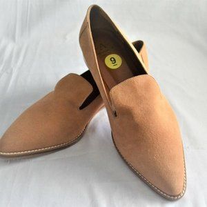 Aquatalia Women's Golda Suede Sand Loafer Shoes Size 9